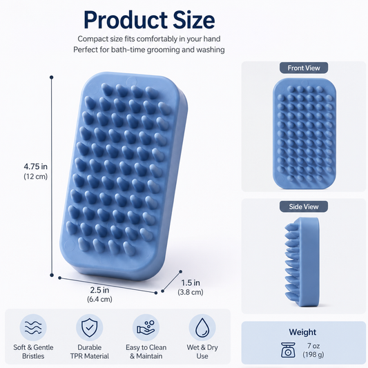 Single Sided Dog Curry Brush