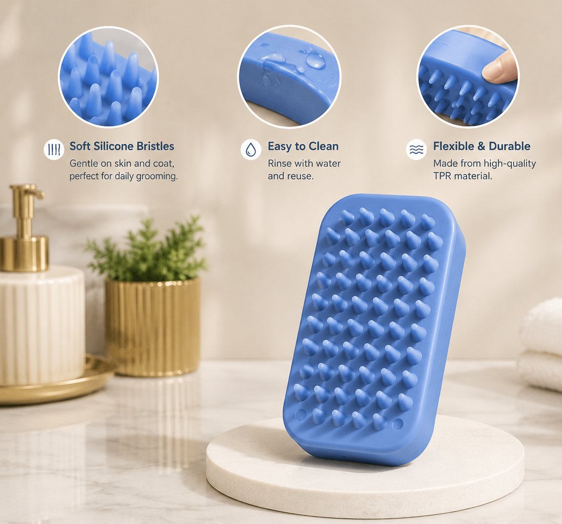 Single Sided Dog Curry Brush