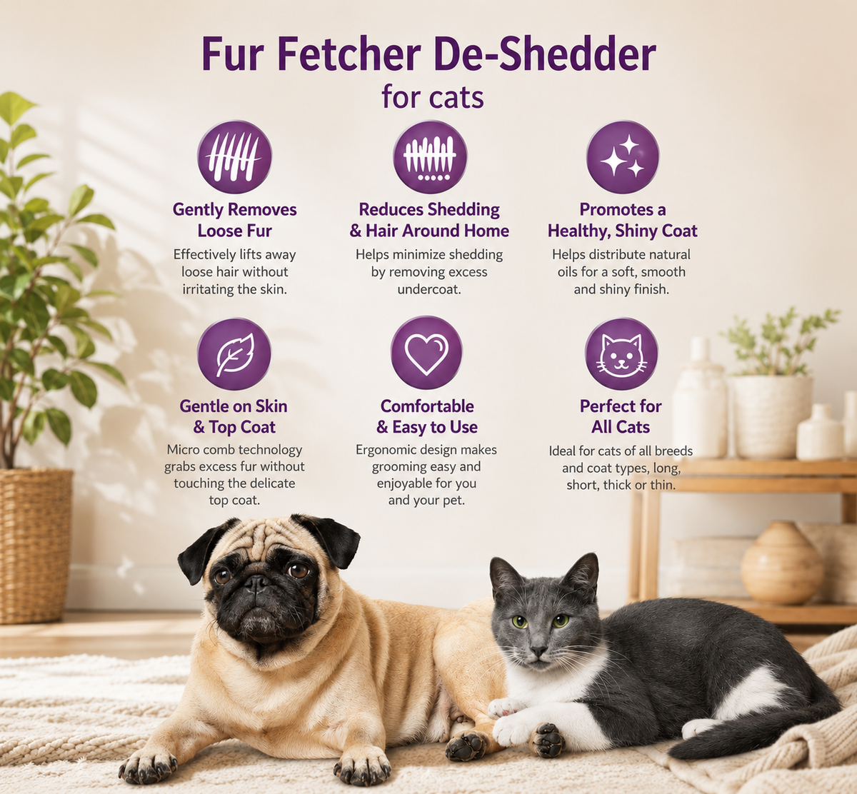 Hartz Fur Fetcher De-Shedding Tool