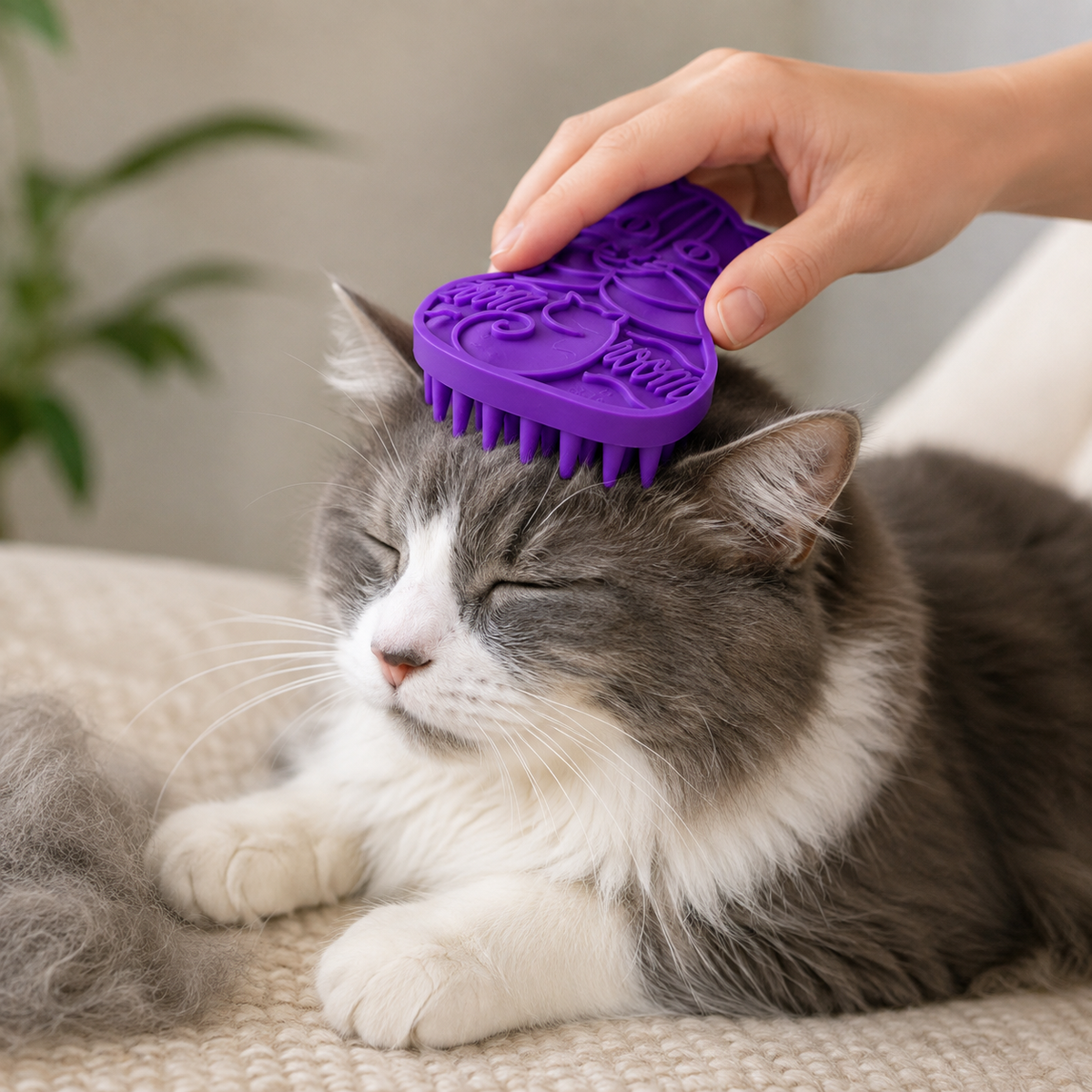 Flexible Cat Grooming Massage Brush