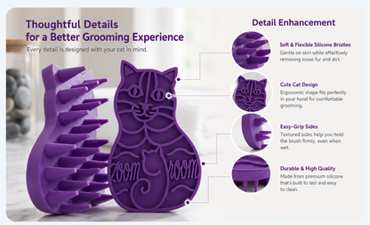 Flexible Cat Grooming Massage Brush